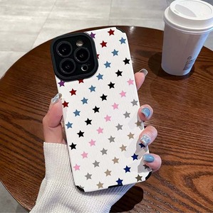 เคสโทรศัพท์มือถือหนังเทียมพิมพ์ลายดาวสีสันสดใสแบบเต็มหน้าจอ สำหรับ <span class=keywords><strong>iPhone</strong></span> X Xr Xs 11 12 13 14 15 16 17 18 Pro Max - Product Image 1