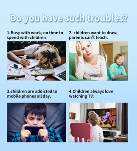 Colour trẻ em vẽ <span class=keywords><strong>Robot</strong></span> đồ chơi 100 sơn thẻ thông minh âm nhạc tương tác vẽ <span class=keywords><strong>robot</strong></span> cho trẻ em - Product Image 5