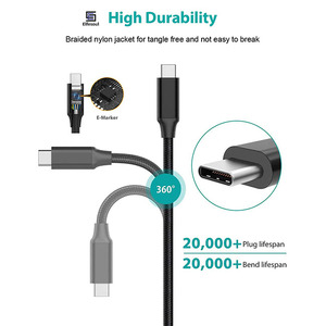 Cable DE DATOS trenzado de nailon de carga rápida Pd de <span class=keywords><strong>precio</strong></span> bajo de alta calidad USB 3,1 a tipo C multifunción para teléfono móvil - Product Image 2