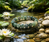 Bracelet de perles baroques d'eau douce aux caractéristiques ethniques, avec un élégant bracelet en forme de lune