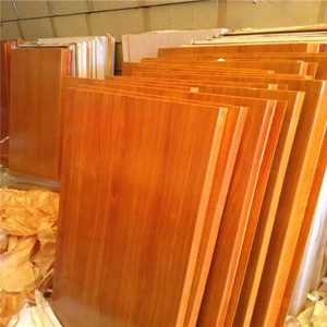 Décoration architecturale en métal avec placage d'aluminium couleur bois personnalisé - Product Image 4