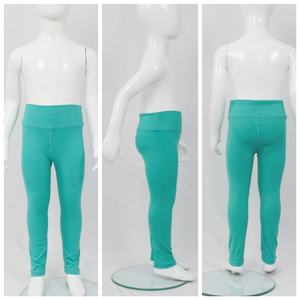 FOCUS売れ筋スウェットパンツ小さな女の子無地弾性タイトフィッティングヨガパンツ赤ちゃん無地スポーツズボン - Product Image 3