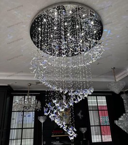 <span class=keywords><strong>Lampadario</strong></span> Moderno a LED con Cristalli a Forma di Farfalla per Soggiorno, Decorazione Casa, Illuminazione di Lusso per Ristorante e Hotel con Soffitti Alti - Product Image 6