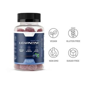 2022 L-Carnitine biologique sans sucre 500mg Gummies Supplément naturel de pré-entraînement pour augmenter l'énergie et stimuler le métabolisme pour les adultes - Product Image 4