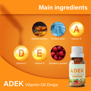 <span class=keywords><strong>Gocce</strong></span> Orali di Vitamine <span class=keywords><strong>e</strong></span> Integratori Organici ADEK Personalizzate OEM all'Ingrosso - Product Image 3