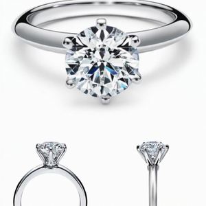 Anillo Solitario de Diamante Cultivado en Laboratorio de 1 Quilate, D VVS, Oro Sólido de 18k, Personalizado de Fábrica, Anillos de Diamante Clásicos de 6 Garras - Product Image 4