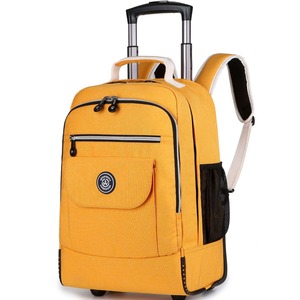 Ultra-Lightweight Spine Protection Double Shoulder Geometric Pattern Backpack Trolley Bag Roller Bag Spinner <b>Suitcase</b> Luggage - Product Image 5