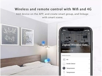 Interruptor de luz MakeGood Tuya ZigBee usado con cable Smart Gateway Hub Smart Life APP Control remoto WiFi y conexión de cable de red
