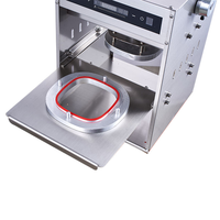 Machine de scellage de barquettes en aluminium pour usage commercial, scelleuse thermique pour emballages de repas prêts à consommer et plats à emporter