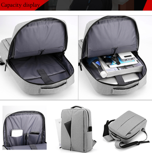 Travel <b>Men</b> Genuine <b>Leather</b> Computer Color Schhol <b>Backpack</b> Ergonomics for College with Usb - Product Image 3