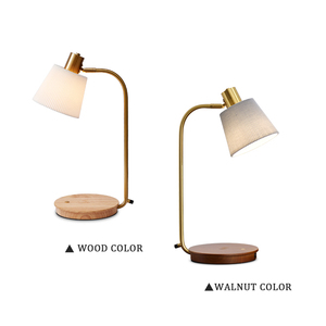 New Bằng Gỗ Thông Minh USB + Điện Thoại Di Động Sạc Không Dây Khách Sạn Phòng Ngủ Đèn Cạnh Giường Sang Trọng Bắc Âu Đèn Văn Phòng Chiếu Sáng Đèn Bàn - Product Image 5