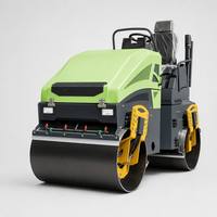Rouleau vibratoire à double tambour de 4 tonnes pour le pavage des parkings et le compactage des routes résidentielles