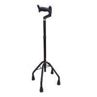 Poignée ergonomique légère, bâton de marche réglable pour les handicapés et les personnes âgées, bâton d'aide à la marche avec une grande Base