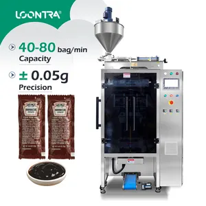 High Speed Loontra LC320F Automatic tomato paste Liquid Sachet Filling Packaging Machine Shaped Bag Stick Sauce Packing Machine