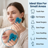 Compresa de Gel Frío Reutilizable de PVC Suave con Forma de Diente para Alivio de la Hinchazón y el Dolor Después de la Extracción de Dientes del Saburro