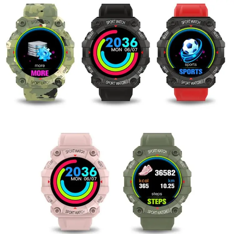 Smartwatch круглый спортивный браслет водонепроницаемый смарт-часы