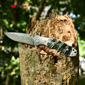 Pluma de forja de lujo de acero de Damasco y molares de mamut, <span class=keywords><strong>cuchillos</strong></span> de bolsillo plegables para exteriores, <span class=keywords><strong>cuchillos</strong></span> de supervivencia para acampar, regalos - Product Image 1