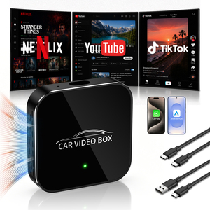 Adaptador Carplay Ai Box <span class=keywords><strong>Mini</strong></span> Android Car Play 4GB YouTube Netflix Play2Video Pro Inalámbrico Carplay/Android Auto Adaptador Todo en Uno - Product Image 1