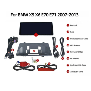 Lecteur multimédia Android pour <span class=keywords><strong>BMW</strong></span> X5 E70 X6 E71 2010-2013, écran tactile tout-en-un de 12,8 pouces, 2400*900, ultra-fin, CarPlay, navigation GPS, DSP - Product Image 6