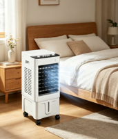 Ventilateur d'air évaporatif portable, économiseur d'énergie, refroidisseur d'eau, mobile pour usage domestique intérieur/extérieur, ventilation et refroidissement.