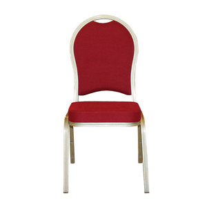 Cadeira empilhável de alumínio moderna chique por atacado para banquetes de casamento na igreja - Product Image 2