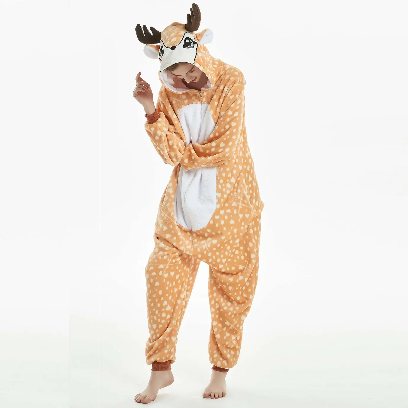 Pyjama Cosplay à la mode pour adulte, vêtements de nuit, dessin animé de Lion, flanelle, vente en gros, en stock
