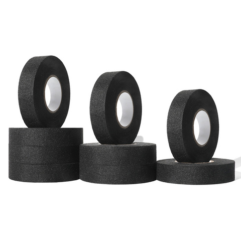 Automotive Wire Harness Tape Hot Melt Acrylic Polyester Fabric Heat-Resistant Flame Retardant Pressure Sensitive Cloth Tape