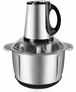 Procesador de Alimentos y Picadora de Carne Eléctrica de Acero Inoxidable de 3L para Cocina, con Velocidades Ajustables para Uso Doméstico y al Aire Libre - Product Image 5