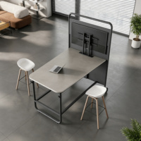 Table haute de style commercial, table de bar haute et bureau debout pour mobilier de bureau moderne et ouvert - Personnalisable