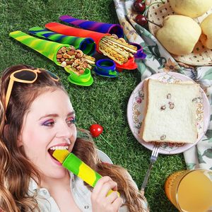 Nhà Máy Giá Tái Sử Dụng Silicone Băng Nắp Popsicle Khuôn Đa Màu Sắc Popsicle Khuôn Trẻ Em Của Tự Chế Kem Khuôn - Product Image 5