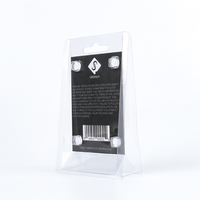 Pequeña caja de embalaje al por menor Caja de teléfono celular de plástico duro transparente de PVC con diseño en relieve con materiales reciclados Uso en blíster
