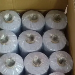 Wholesale Factory White 52 Rubber Covered Yarn Latex Elastic Thread For Sewing