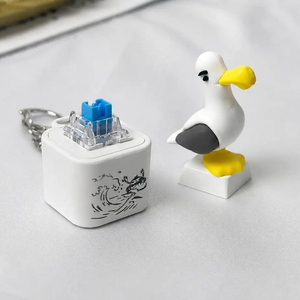 Rechargeable Seagull MINE Real Sound LED Light Fun Voice Press Button Decompression Desktop Sound Button <b>Fidget</b> <b>Toy</b> - Product Image 2