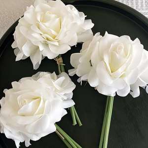 Rosas Artificiales de Alta Calidad al por Mayor, Rosas de Otoño de Tacto Real para Centros de Mesa, Decoración de Bodas - Product Image 6