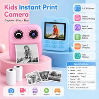 Cámara para Niños con Impresora, Cámara de Impresión Térmica Instantánea, Cámara de Fotos de 48MP para Niños, Regalo de Cumpleaños y Navidad, Juguete Recargable