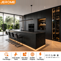 Meuble de rangement moderne multicouche fabriqué en Chine par le fabricant de Foshan, armoire de cuisine avec garde-manger et îlot