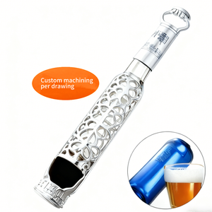 Abridor de Metal Personalizado, Selección de Materiales Múltiples (Latón/Acero), con Mecanizado CNC y Brochado, Artesanía Intrincada para Bar/Personalización - Product Image 1