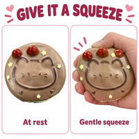Jouet sensoriel anti-stress en forme de Dorayaki au chocolat, à remontée lente, taille deux mains, pour enfants de 3 ans et plus