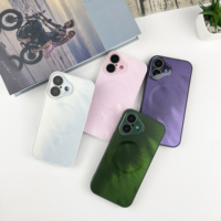 Neuestes Design 2 in 1 PC TPU Laser feder muster Design Telefon abdeckung, Magnetic Wireless Charging Phone Case für IPhone 16