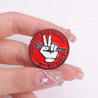 Mantenga sus batidores de pene fuera de mis herramientas Pin de esmalte Broche de gesto divertido Insignia de solapa Regalo de joyería al por mayor