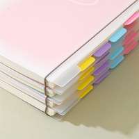 Carnet spirale B5, 124 feuilles, 80 g/m², couverture PP, séparateurs à sangle, Best Wishes Gradient, 4 motifs, papeterie étudiante, vente en gros