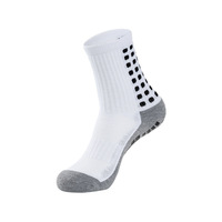 Chaussettes de football, chaussettes de compression avec coussinets en caoutchouc antidérapants, fond en tissu éponge épaissi, respirant, polyester, coton, ODM
