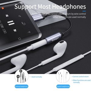 <span class=keywords><strong>Adaptador</strong></span> de Audio Essager 2022 E01 de Alta Calidad, de 12 cm, Tipo C <span class=keywords><strong>a</strong></span> Conector Jack de <span class=keywords><strong>3.5</strong></span> mm, <span class=keywords><strong>Hembra</strong></span> - Product Image 6