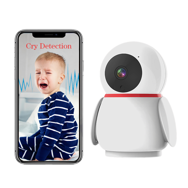 Smart 2MP HD WiFi Night Vision IP Camera AI Tracking Baby Security Monitor Network WiFi Nanny Camera With Cry Detection