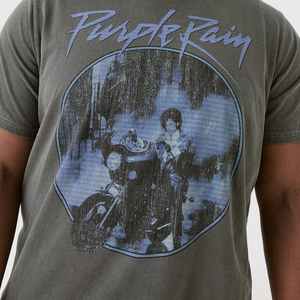 T-shirt graphique délavé à l'acide pour homme, motif vintage de groupe, en coton épais, style streetwear, personnalisable OEM, vente en gros - Product Image 6
