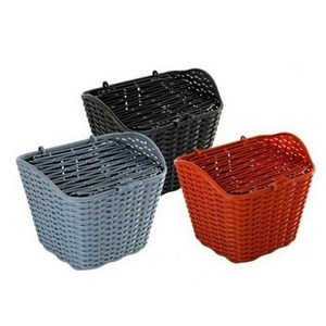Bicycle Basket <b>Plastic</b> Handlebar Mount With Lid Black Waterproof Cycling Supply - Product Image 3