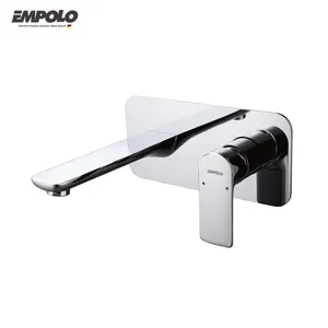 Buen Precio cascada montaje en pared grifo baño latón grifo monomando lavabo Mezclador