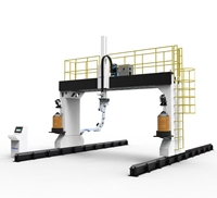 Robot de soldadura sin enseñanza de nueve ejes Sistema inteligente Motor PLC Core capaz de identificar automáticamente las costuras de soldadura