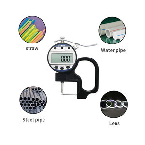 Jauge d'épaisseur numérique Shahe 0-10 0,01 mm, affichage rapide des données sur grand écran LCD, jauge d'épaisseur de <span class=keywords><strong>tube</strong></span> pour cuir - Product Image 4