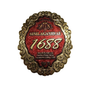 Etiqueta Metálica Personalizada con Logotipo, Venta Caliente de Fábrica, Etiqueta Metálica 3D en Relieve, Etiqueta para Envases de Perfume - Product Image 4